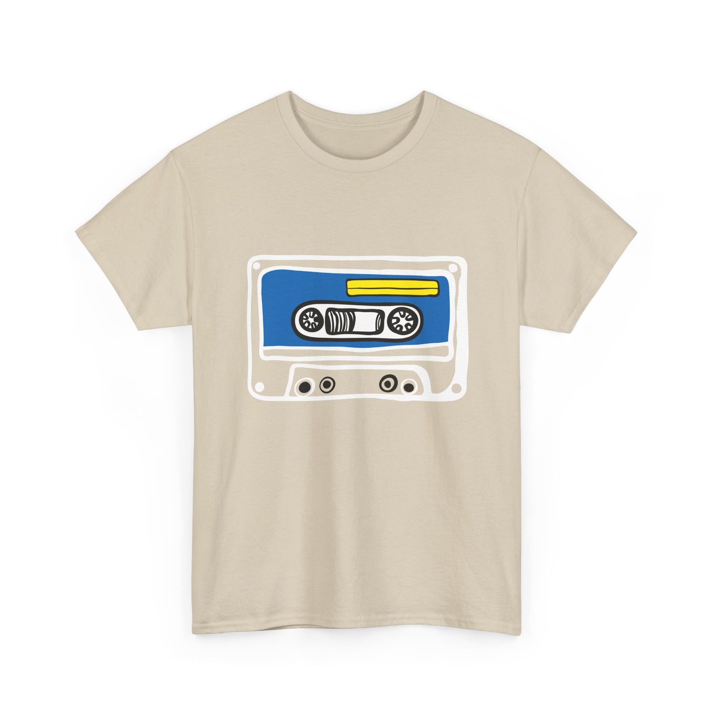 Retro Cassette Tape Graphic T-Shirt — 80s Music Vintage Tee