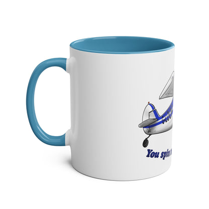 Super Cub Two-Tone Coffee Mugs, 11oz - Funky Aviation