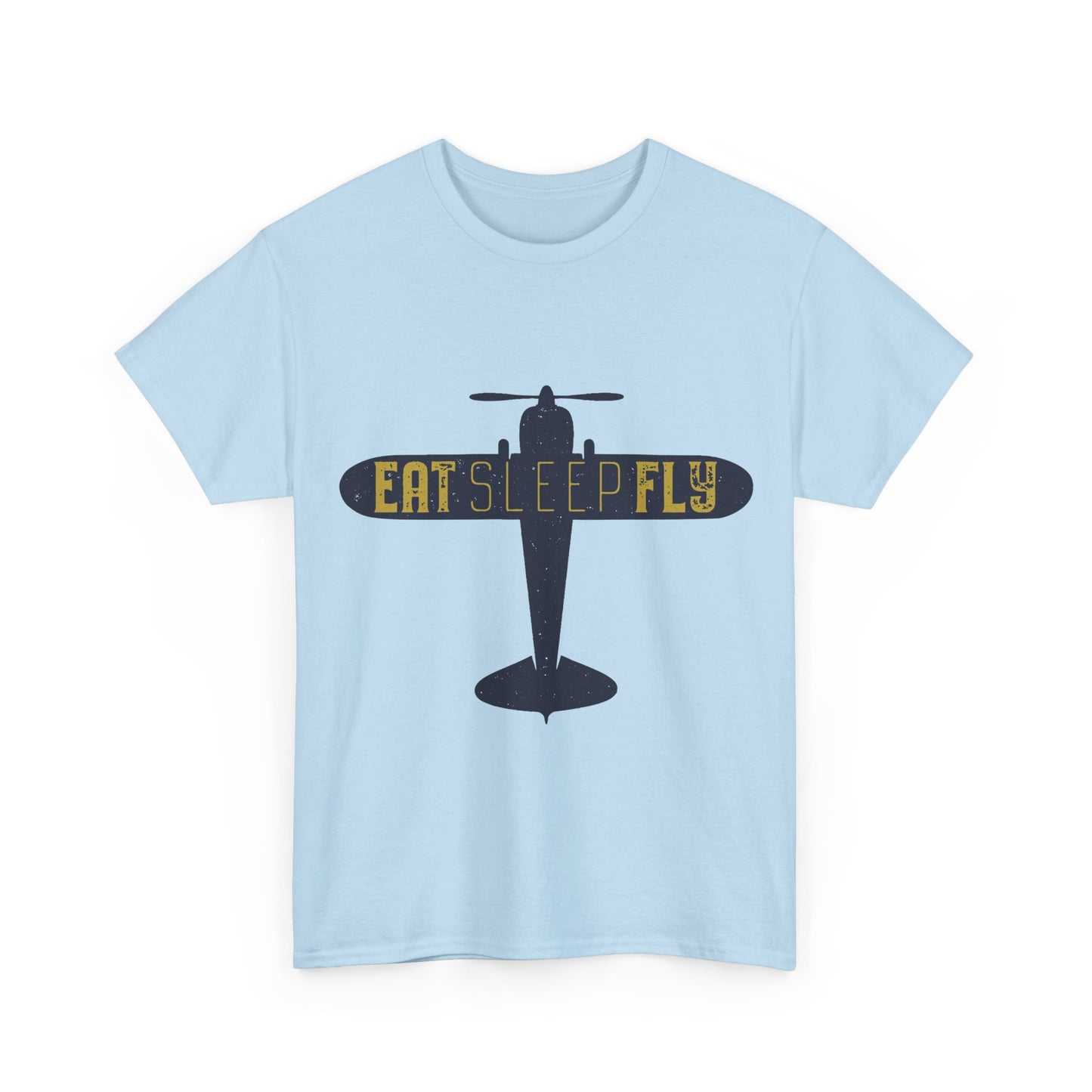 Eat Sleep Fly T-Shirt — Vintage Airplane Pilot Tee