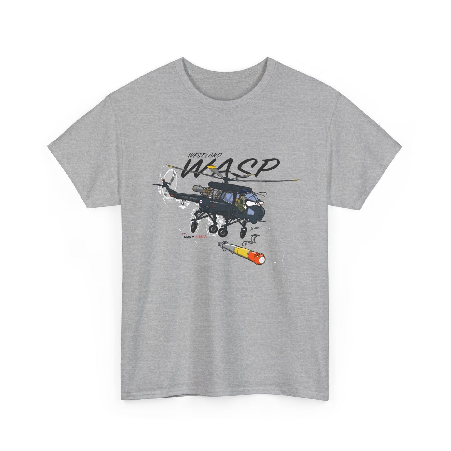 Wasp Attack Helicopter Tee — Military Aviation Graphic T-Shirt
