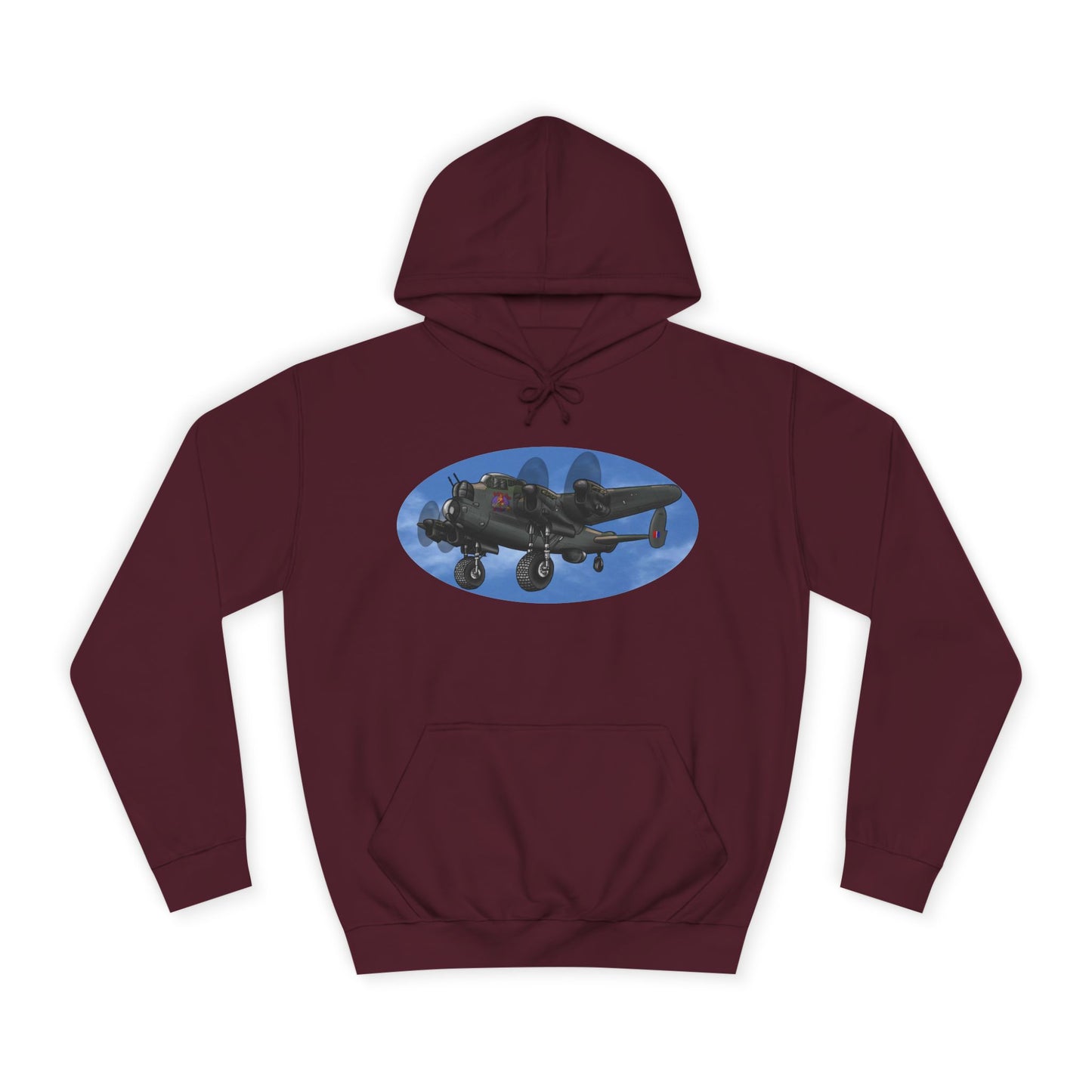 Vintage Lancaster Bomber Hoodie - Aviation Graphic Pullover