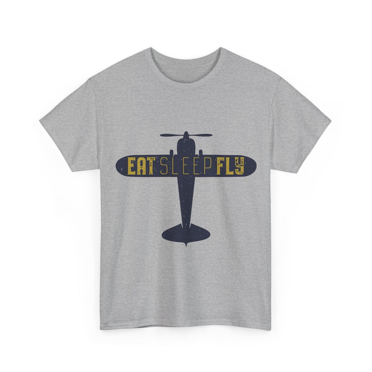 Eat Sleep Fly T-Shirt — Vintage Airplane Pilot Tee