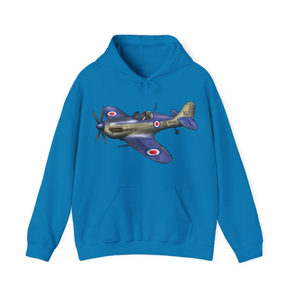 Seafire Spitfire design Unisex Heavy Blend™ Hooded Sweatshirt - Funky Aviation
