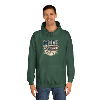 MILF Retro Flag Hoodie – Vintage Americana College Style