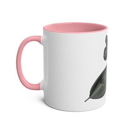 SR71 Blackbird USAF Two-Tone Coffee Mugs, 11oz - Funky Aviation