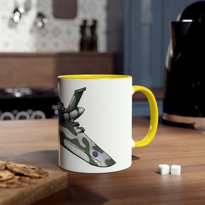 Vulcan Bomber Two-Tone Coffee Mugs, 11oz - Funky Aviation