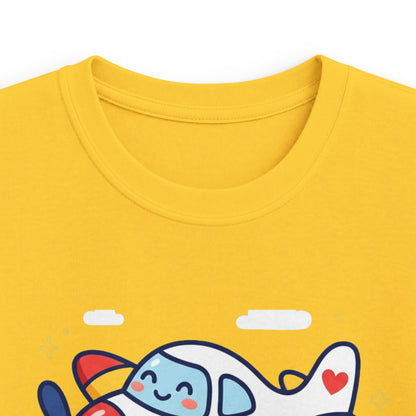 Kids Tee — "My Mum Fly's Planes" Cute Airplane Design for Little Aviators