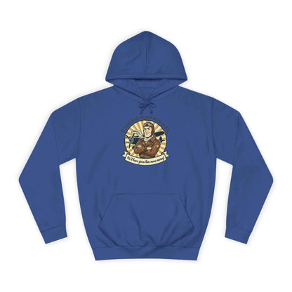 Aviator Retro College Hoodie — “I’ll Save You From The Storm” Vintage Pilot Graphic