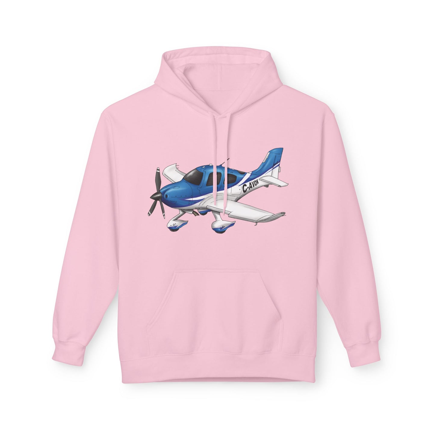 Hoodie - Cirrus Aircraft with CAVOK Design - Perfect Gift for Pilots and Aviation Enthusiasts