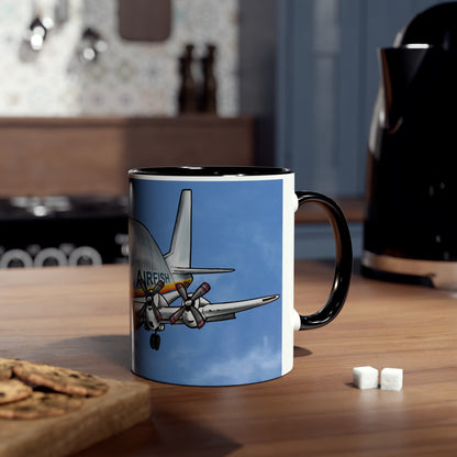 Guppy Aircraft Retro Two-Tone Coffee Mugs, 11oz - Funky Aviation