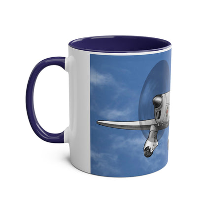 Mew Gull Racer Two-Tone Coffee Mugs, 11oz - Funky Aviation