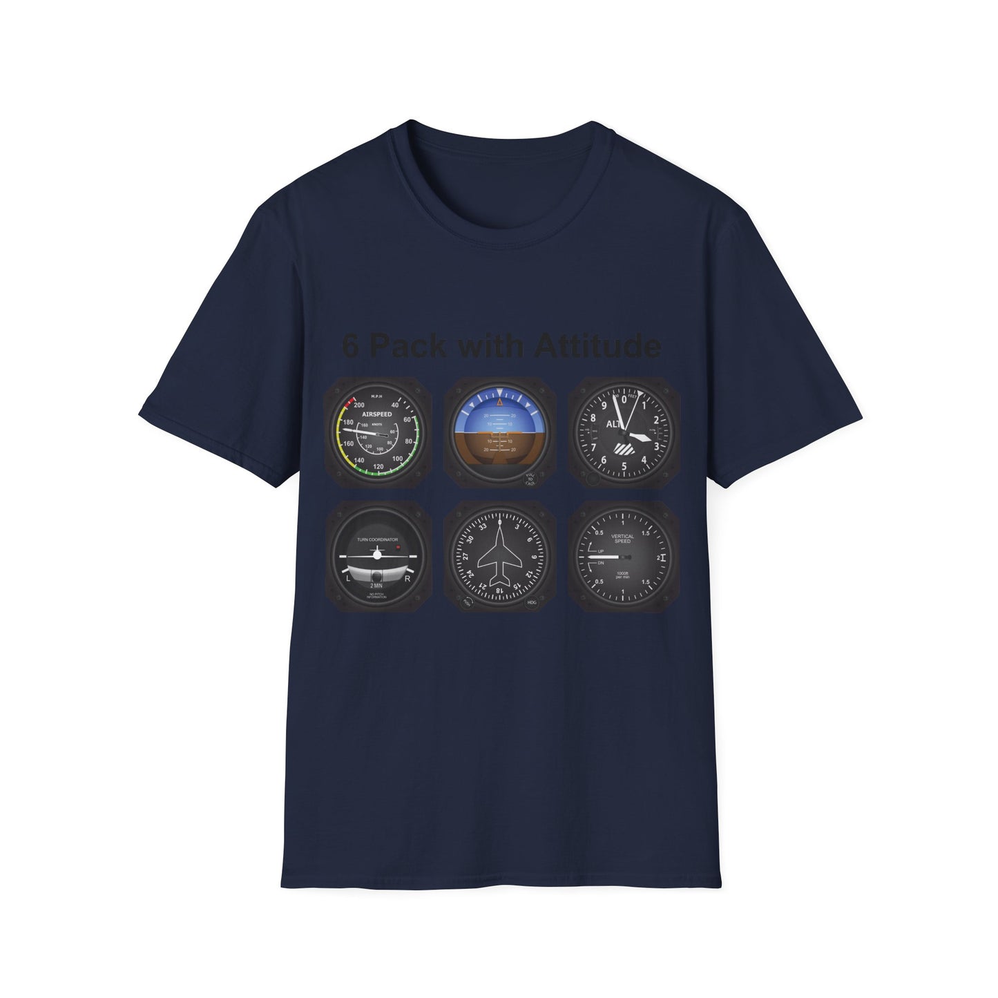 Aviator 6 Pack Unisex T-Shirt - Attitude Collection