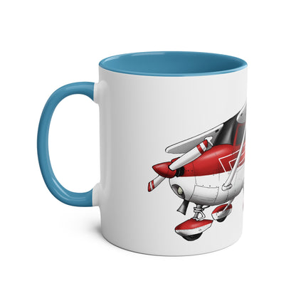 Cessna Team High Wing Two-Tone Coffee Mugs, 11oz - Funky Aviation