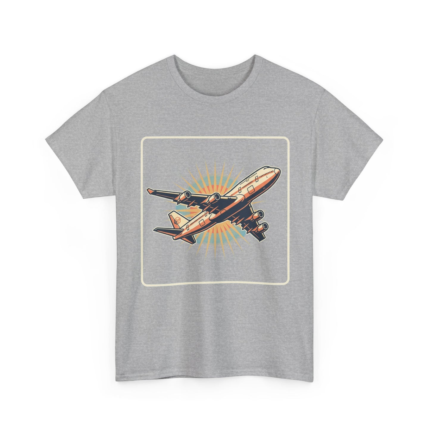 Vintage Jumbo Jet T‑Shirt — Retro Aviation Graphic Tee for Plane Lovers