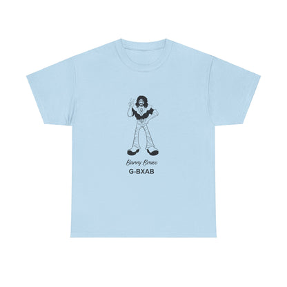 Tee Barry Bravo Piper PA28 Aircraft Retro Cartoon Design Unisex Heavy Cotton