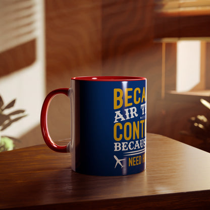 ATC Meme Two-Tone Coffee Mugs, 11oz - Funky Aviation