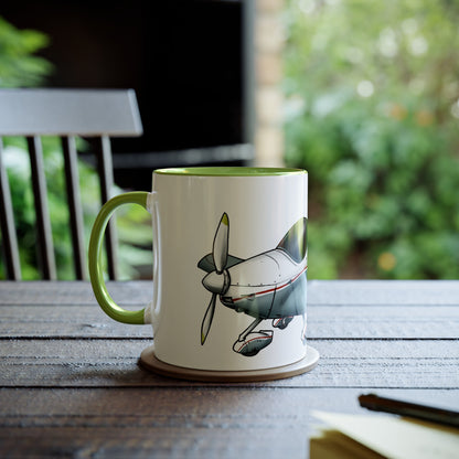 Sportcruiser Aircraft Two-Tone Coffee Mugs, 11oz - Funky Aviation