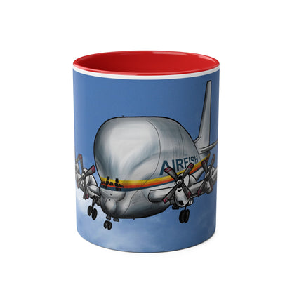 Guppy Aircraft Retro Two-Tone Coffee Mugs, 11oz - Funky Aviation