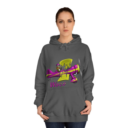 Waco Retro Aircraft Unisex College Hoodie - Funky Aviation