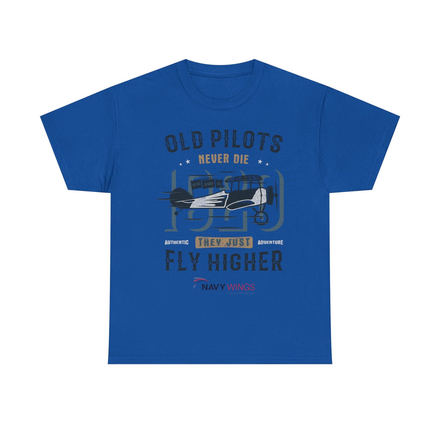 Aviation Pilot Tee - Old Pilots never Die they just Fly Higher