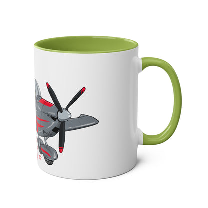 Eurostar EV07 Captain Cool Two-Tone Coffee Mugs, 11oz - Funky Aviation