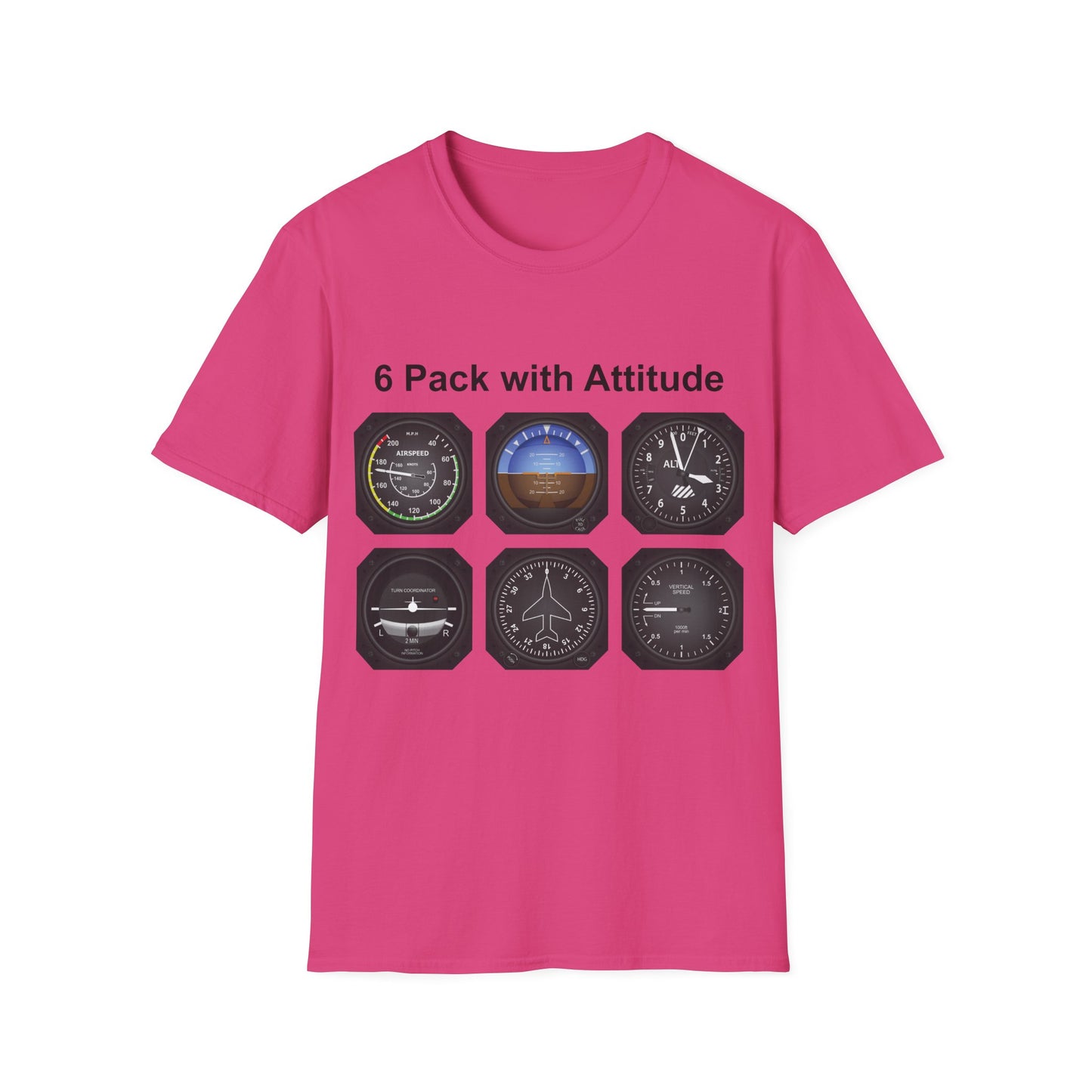Aviator 6 Pack Unisex T-Shirt - Attitude Collection