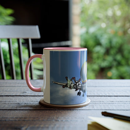 Guppy Aircraft Retro Two-Tone Coffee Mugs, 11oz - Funky Aviation