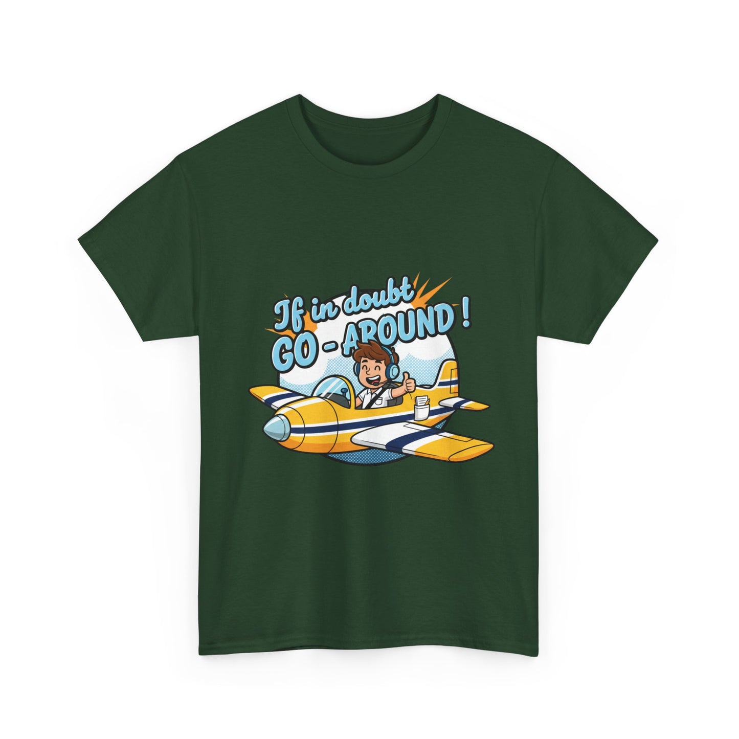 "If in Doubt, Go Around" Pilot Plane T‑Shirt