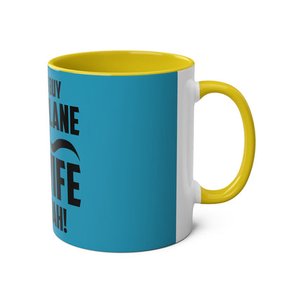 Cess-Nah Slogan Two-Tone Coffee Mugs, 11oz - Funky Aviation