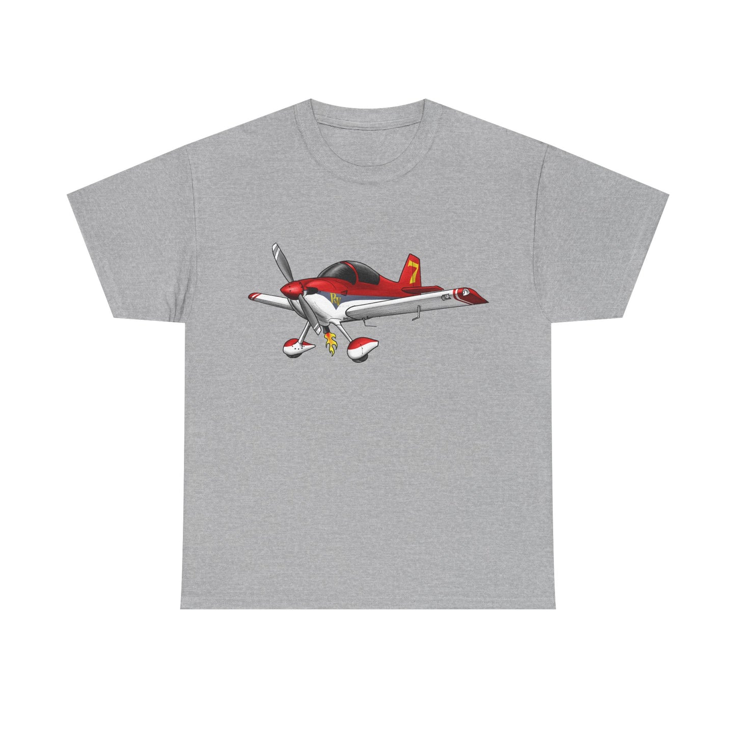 RV7 — Red Graphic Tee for Pilots