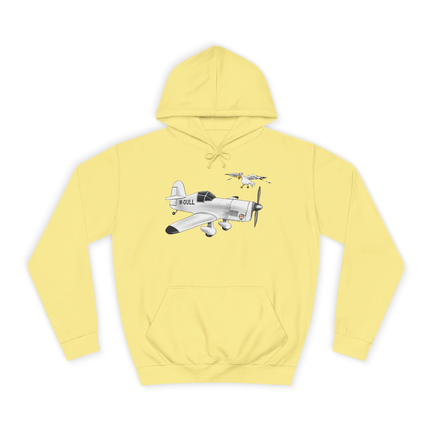 Vintage Mew Gull Hoodie - Historic Racing Aircraft Design