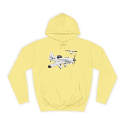 Vintage Mew Gull Hoodie - Historic Racing Aircraft Design