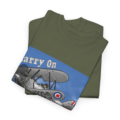 Carry On Flying Vintage Biplane Aviation T-Shirt