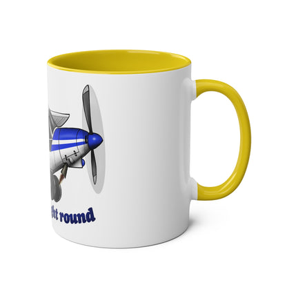 Super Cub Two-Tone Coffee Mugs, 11oz - Funky Aviation