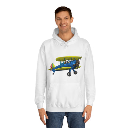 Boeing Stearman Unisex College Hoodie - Funky Aviation