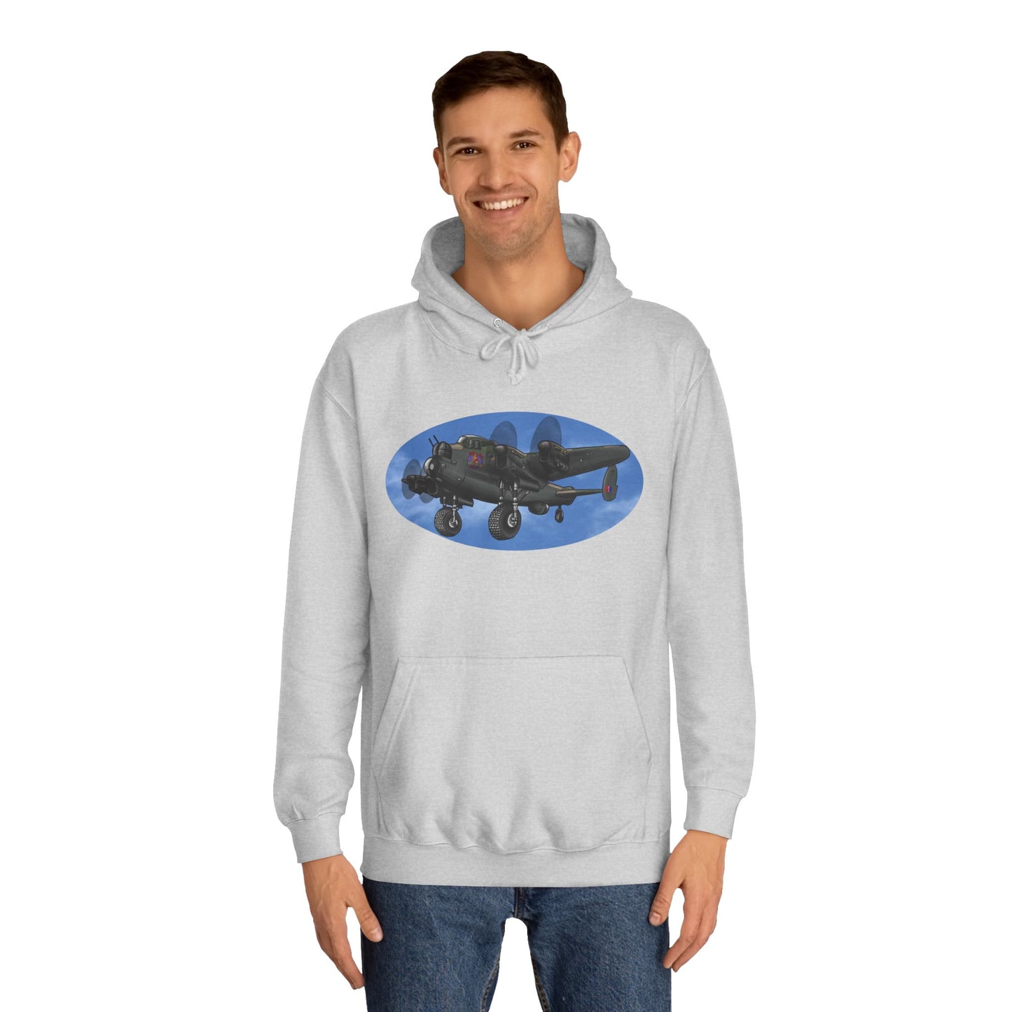 Vintage Lancaster Bomber Hoodie - Aviation Graphic Pullover