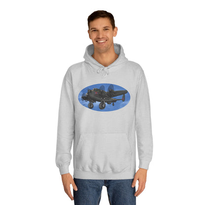 Vintage Lancaster Bomber Hoodie - Aviation Graphic Pullover