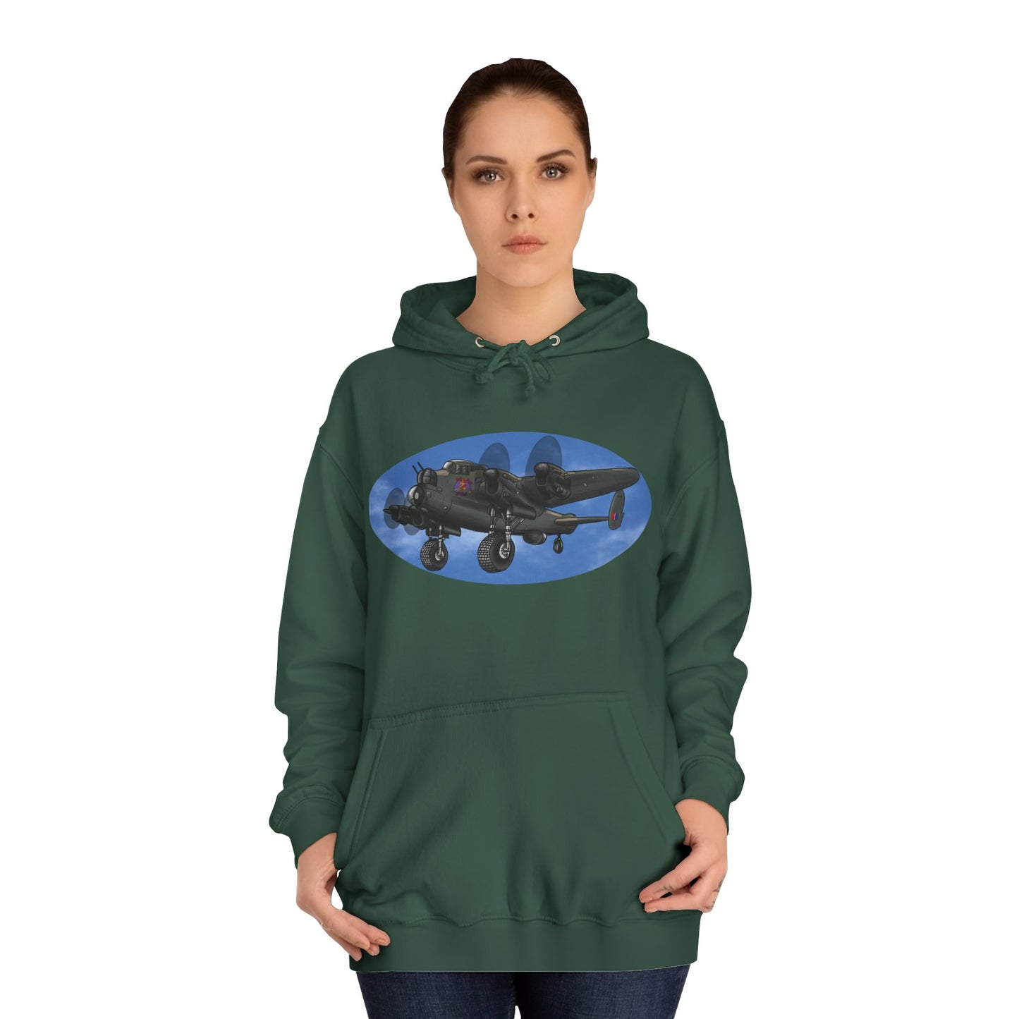 Vintage Lancaster Bomber Hoodie - Aviation Graphic Pullover