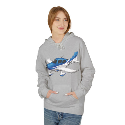 Hoodie - Cirrus Aircraft with CAVOK Design - Perfect Gift for Pilots and Aviation Enthusiasts