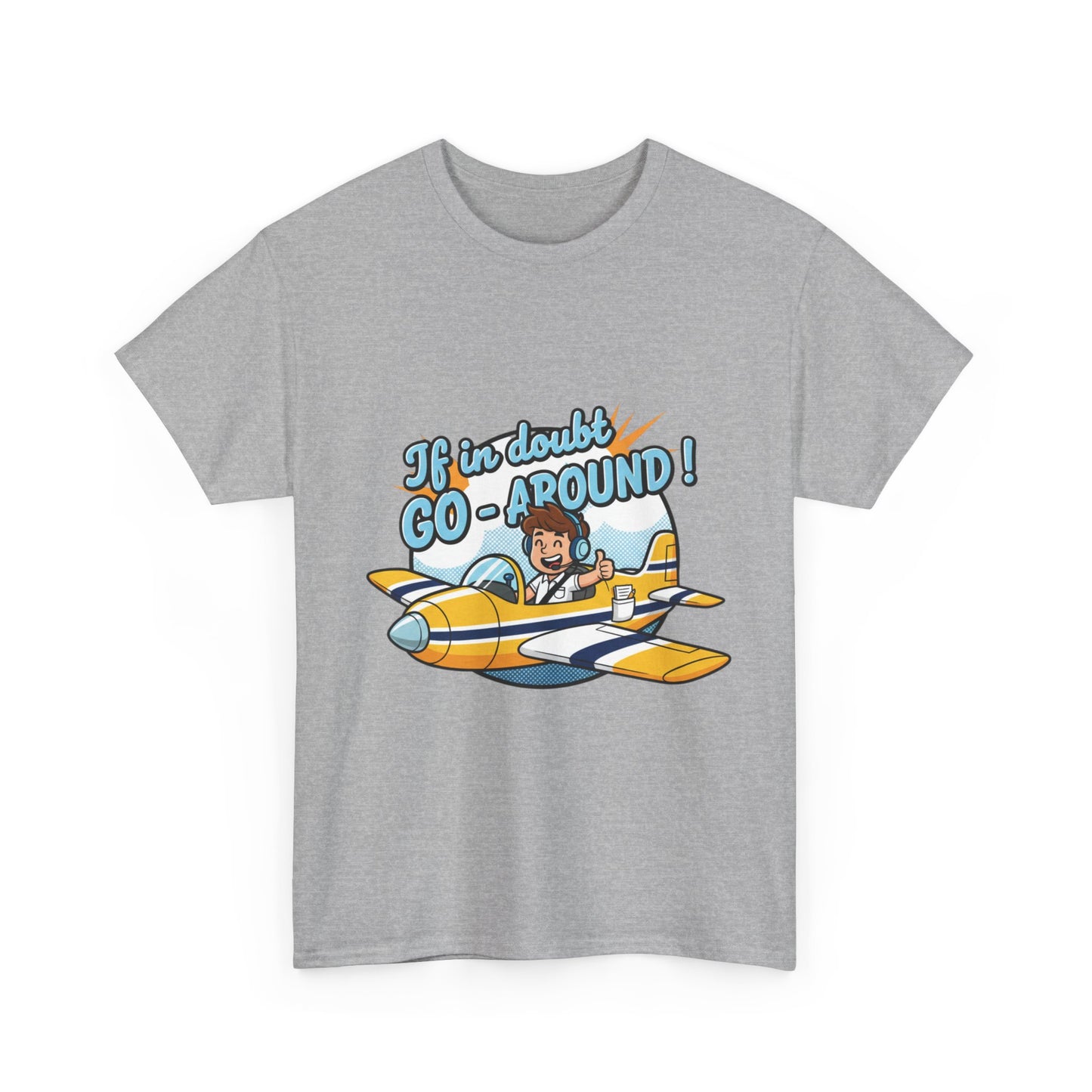 "If in Doubt, Go Around" Pilot Plane T‑Shirt