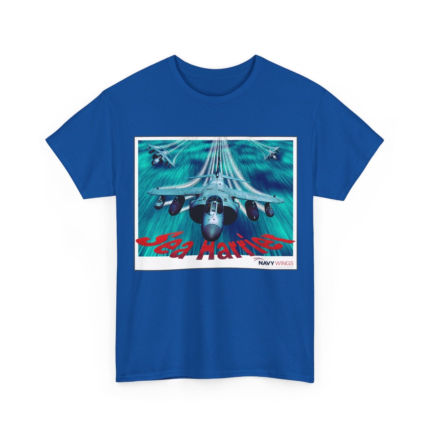 Harrier Jump Jet Vintage Navy Airplane T-Shirt — Retro Military Aviation Tee
