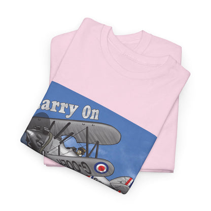 Carry On Flying Vintage Biplane Aviation T-Shirt