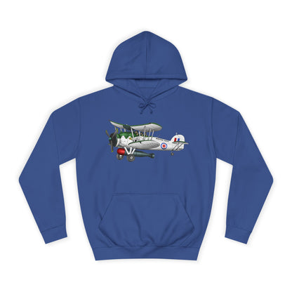 Navy Swordfish historic Aircraft Unisex College Hoodie - Funky Aviation