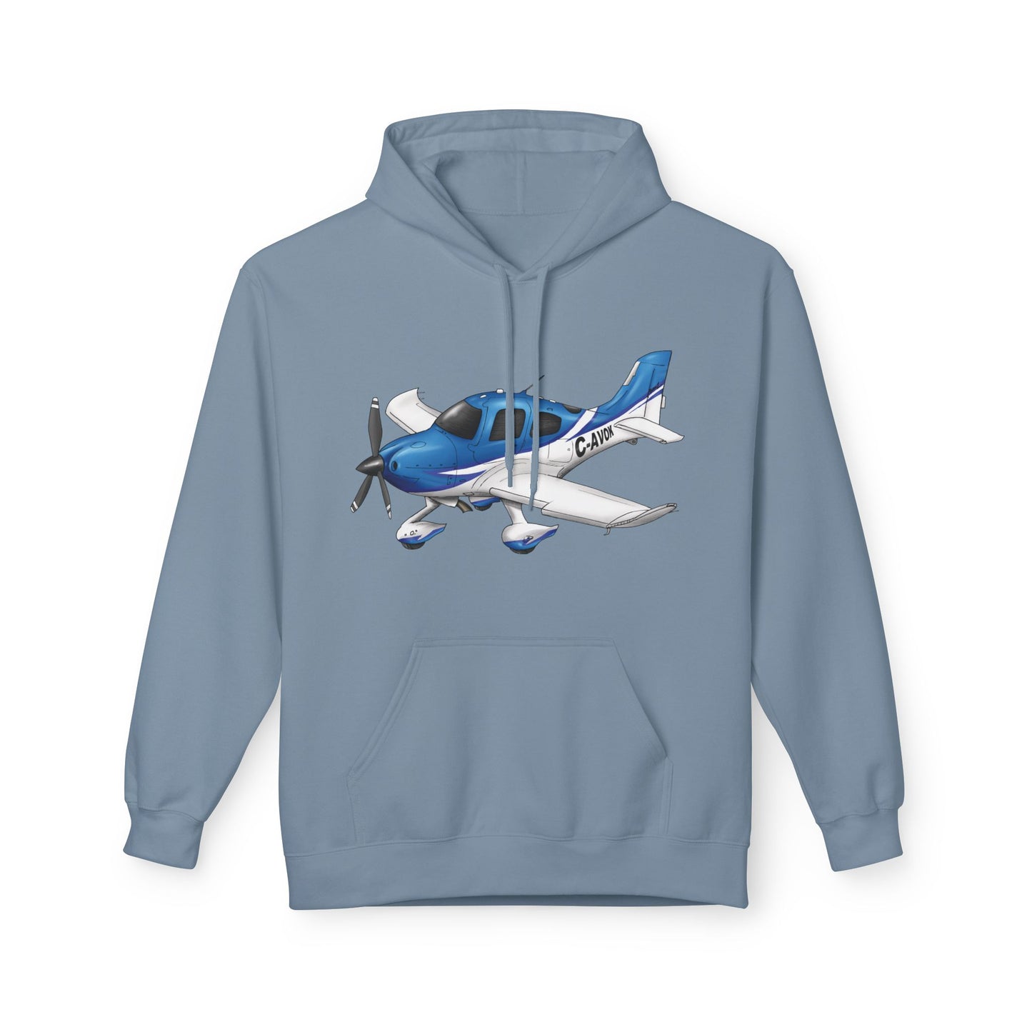 Hoodie - Cirrus Aircraft with CAVOK Design - Perfect Gift for Pilots and Aviation Enthusiasts