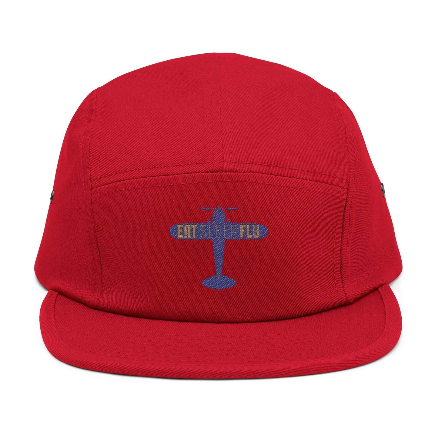 Embroidered "EAT SLEEP FLY" Racing 5-Panel Cap