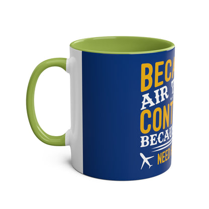 ATC Meme Two-Tone Coffee Mugs, 11oz - Funky Aviation