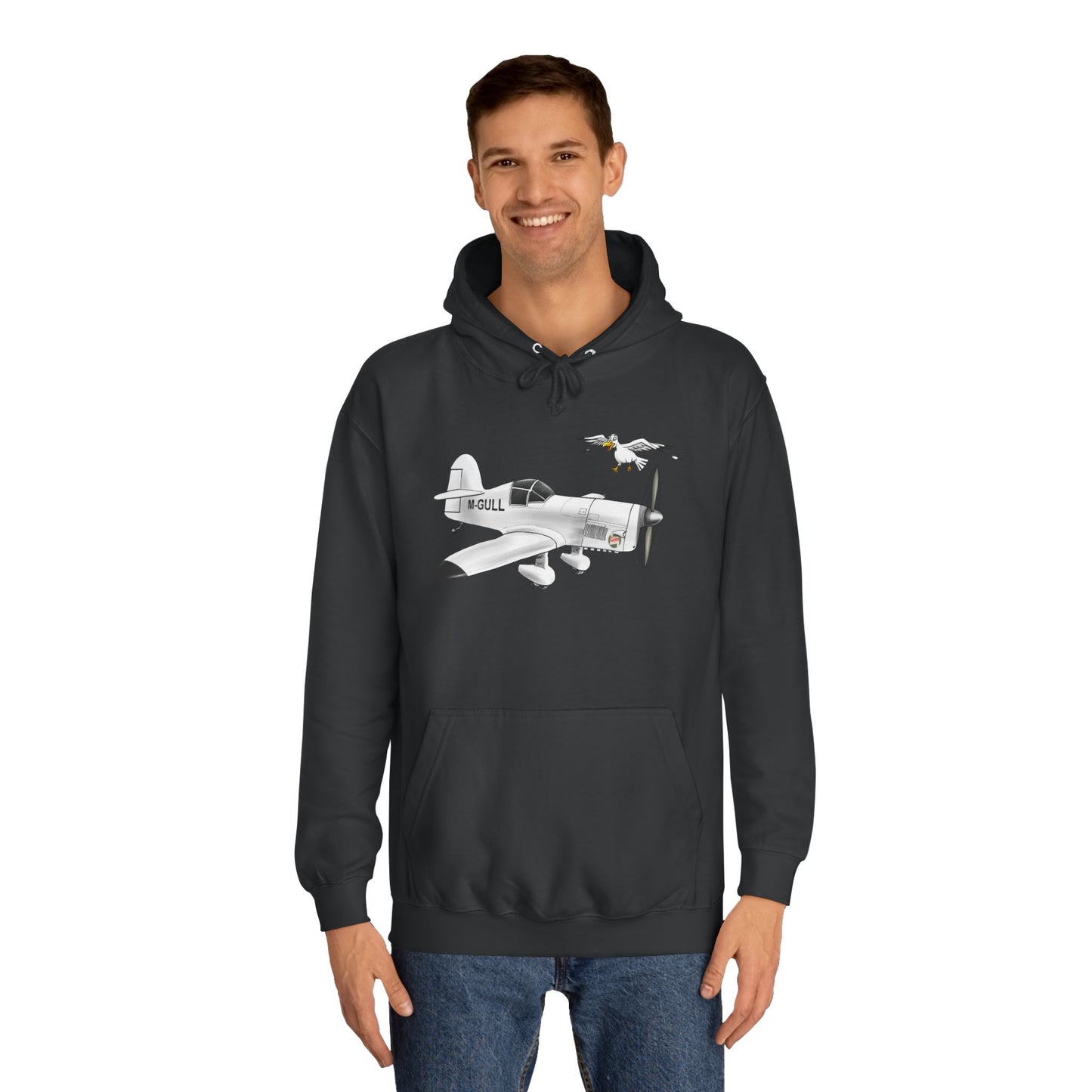 Vintage Mew Gull Hoodie - Historic Racing Aircraft Design