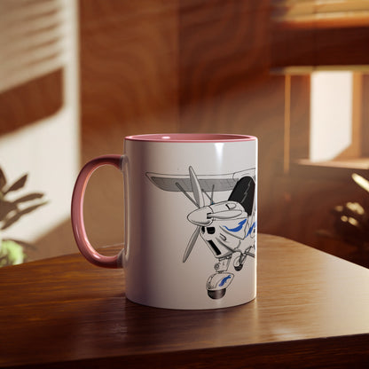 Ikarus C42 Two-Tone Coffee Mugs, 11oz - Funky Aviation