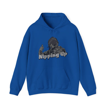 Nipping Up Fighter Pilot design Unisex Heavy Blend™ Hooded Sweatshirt - Funky Aviation