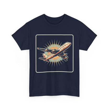 Vintage Jumbo Jet T‑Shirt — Retro Aviation Graphic Tee for Plane Lovers